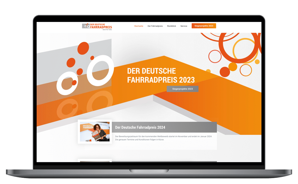 Neue Webseite von der-deutsche-fahrradpreis.de