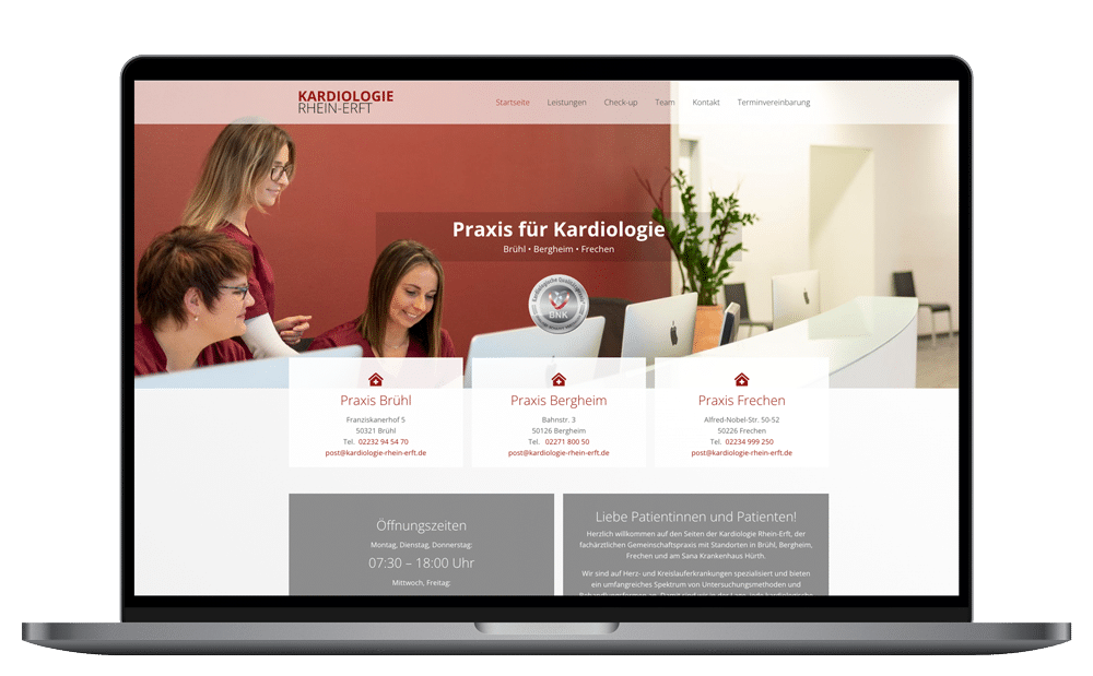 Neue Webseite von kardiologie-rhein-erft.de